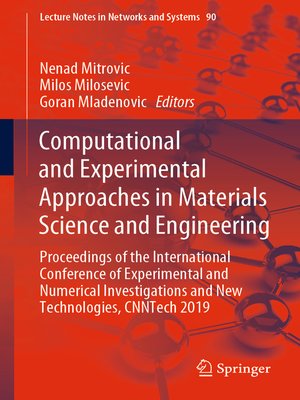 cover image of Computational and Experimental Approaches in Materials Science and Engineering